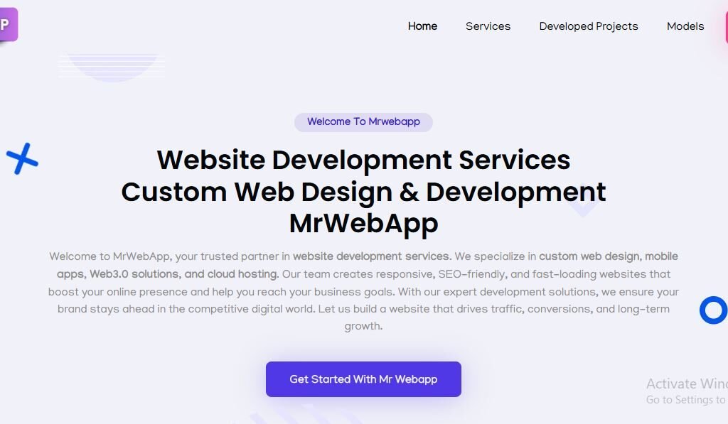Custom website development by MrWebApp performance stats