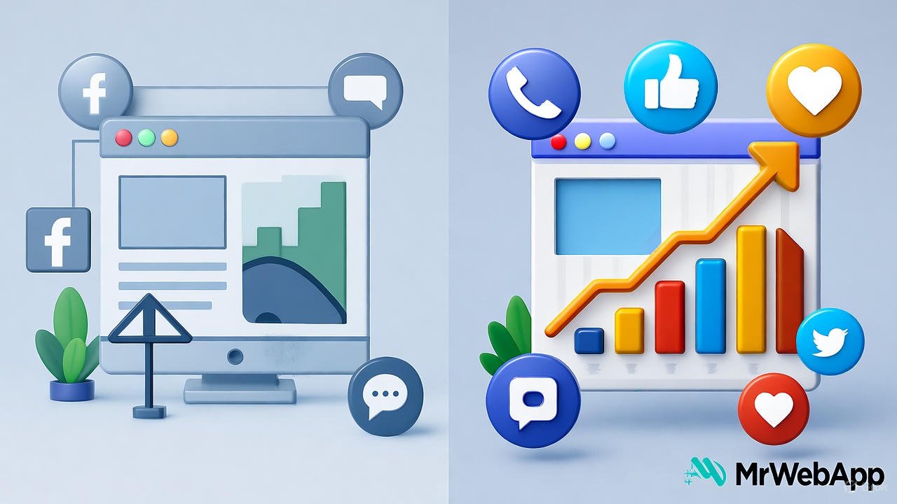Poor Online Visibility before and after improvement