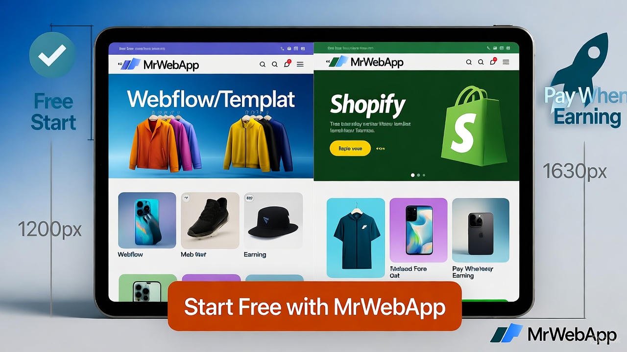 Why Choose MrWebApp for Webflow vs Shopify Templates 2025.