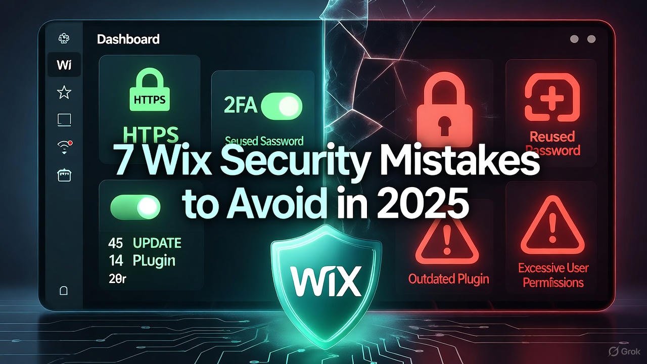 Wix website owners can avoid major security mistakes in 2025 by using SSL, strong passwords, and regular backups