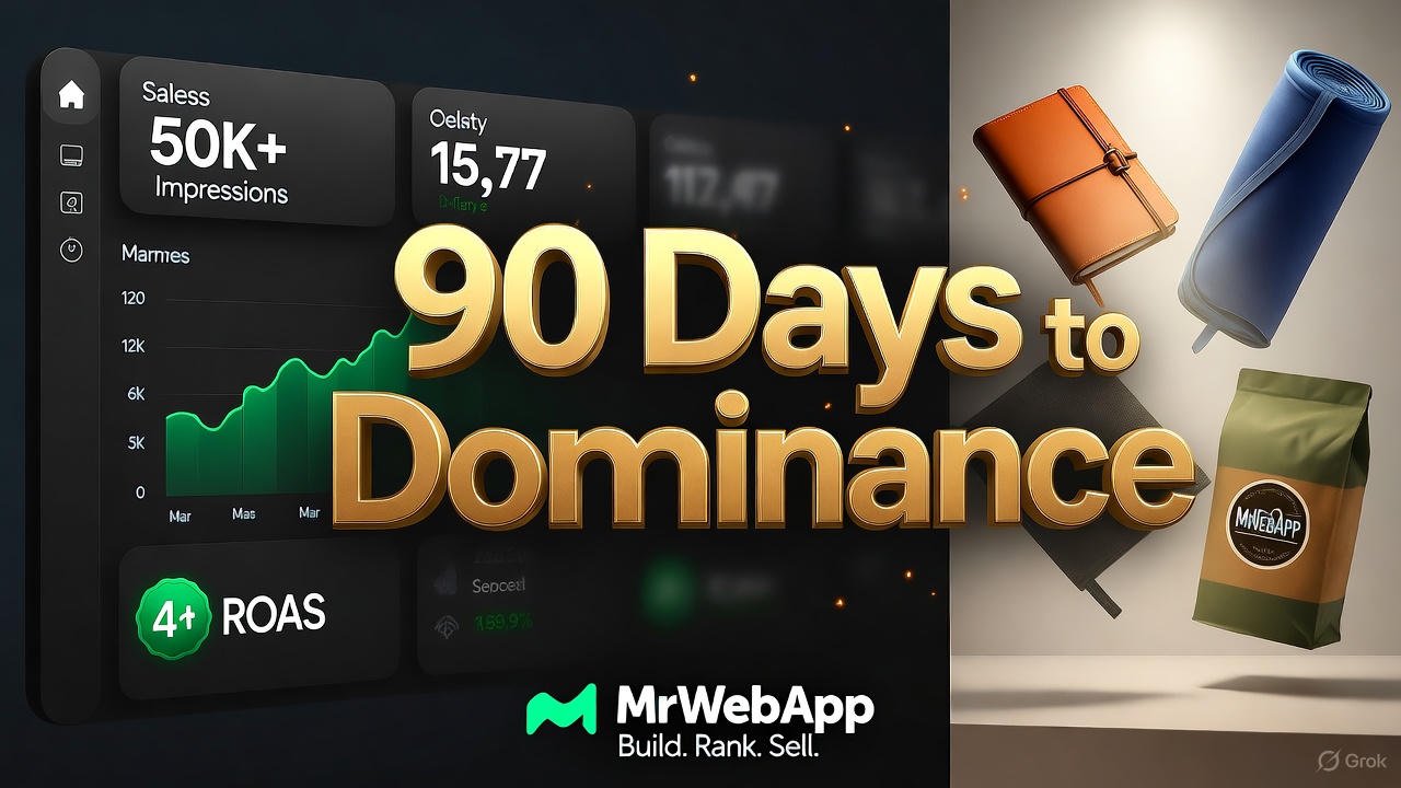 MrWebApp 90-Day Digital Dominance Blueprint: Build, Rank, Sell in 3 Months